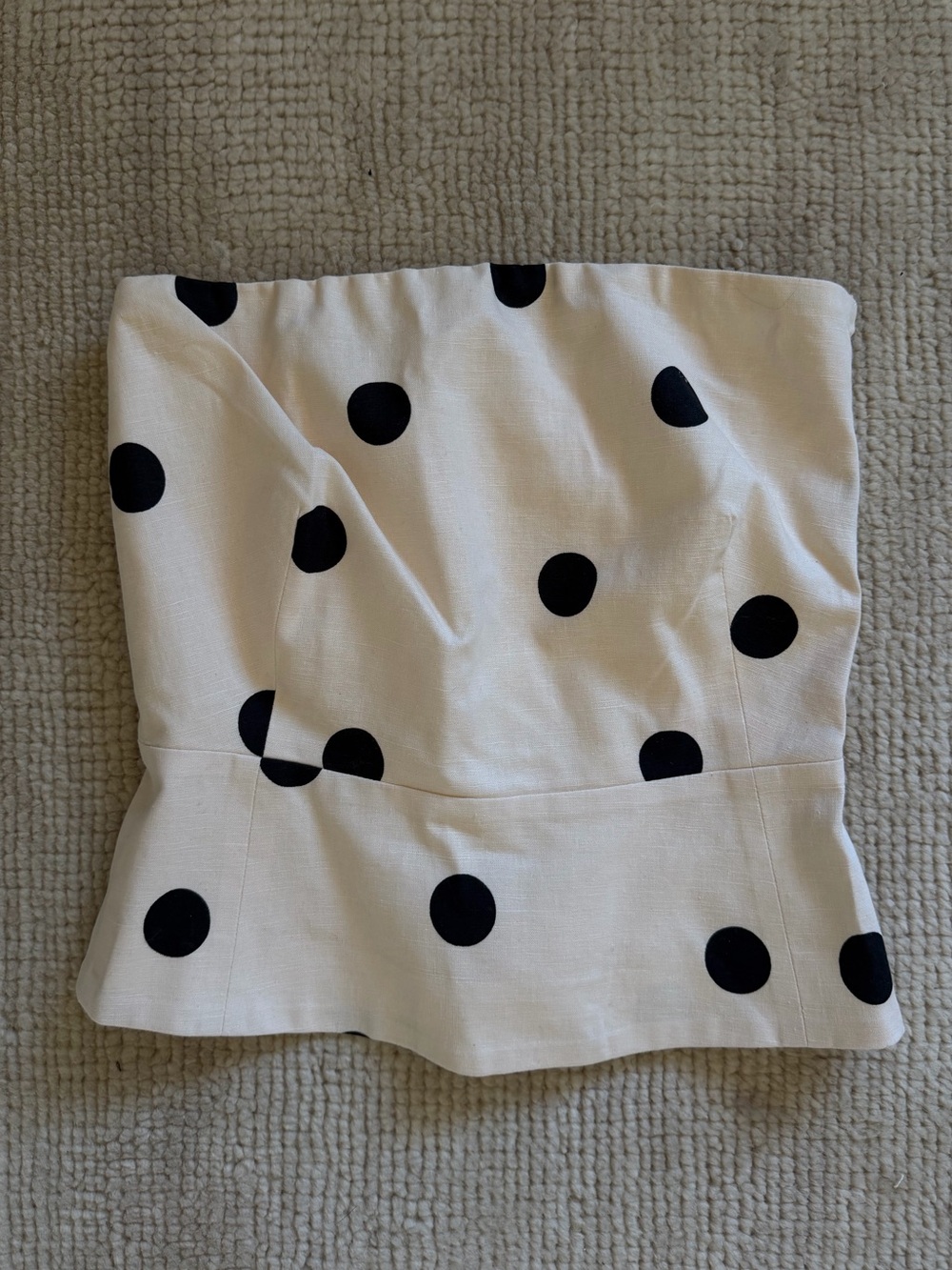 Sezane Polka Dot Tube Top